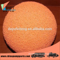 concrete pump orange natural sponge foam ball